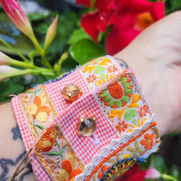 Happy Sun Boho Cuff Bracelet - Picture 6 of 10